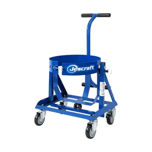 JESCRAFT BC-200-4SBK Barrel Cart, Easy Tilting Barrel, 16 Gallon Capacity | CJ6NGB