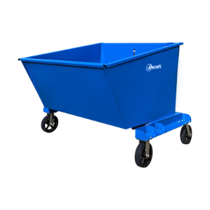 JESCRAFT DHM-15MR8-2R2S Self Dumping Mobile Hopper, 8 Inch Mold-on-Rubber Casters, 1.5 cu. yd. Volume | CJ6NGX
