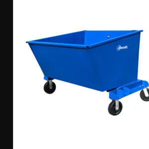 JESCRAFT DHM-10PH8-2R2S Self Dumping Mobile Hopper, 8 Inch Phenolic Casters, 1 cu. yd. Volume | CJ6NGW