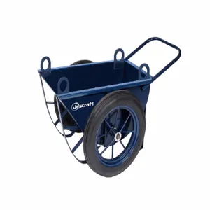 JESCRAFT JB-60HL Concrete Buggy, 4 Hoisting Lugs, 6 cu. ft. Capacity, 27 Inch Pneumatic Wheels | CJ6NJM