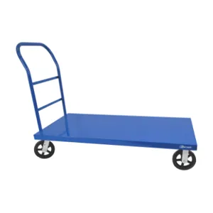 JESCRAFT PC-530MR8-2R2S Platform Cart, Steel Deck, 30 Inch Width, 60 Inch Length, 8 Inch Casters | CJ6NKC