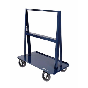 JESCRAFT WA-4824MR8-2R2S Cart, A Frame, 48 Inch Length, 24 Inch Width, 8 Inch Mold-on-Rubber Casters | CJ6NLM