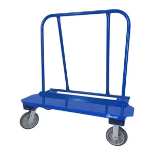 JESCRAFT WB-100PL-2R2S Drywall Cart, 12 Inch Width, 45 Inch Length, 8 Inch HPE Casters, 2 Rigid, 2 Swivel | CJ6NLZ