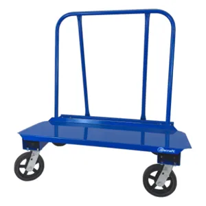 JESCRAFT WB-150MR-4S Drywall Cart, 18 Inch Width, 45 Inch Length, 8 Inch Mold-on-Rubber Casters, 4 Swivel | CJ6NMC