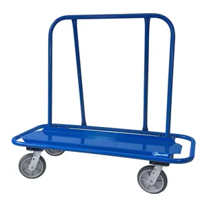 JESCRAFT WB-200PL-4S Drywall Cart, Full Wrap-Around Bumper, 3000 lbs. Capacity, 4 Swivel Casters | CJ6NMJ