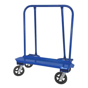 JESCRAFT WB-80MR-4S Drywall Cart, 2000 lbs. Capacity, 8 Inch Mold-on-Rubber Casters, 4 Swivel | CJ6NMQ