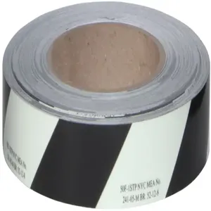 JESSUP MANUFACTURING 50F-1STP Marking Tape, Size 1 Inch x 100 Feet, Black Stripe | CD6MGB