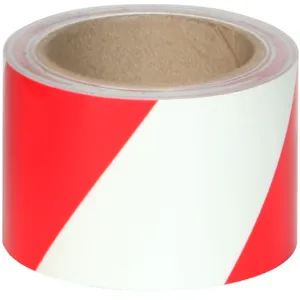 JESSUP MANUFACTURING 7520-2-STRIPE-R Marking Tape, Size 2 Inch x 30 Feet, Red Stripe | CD6MGH