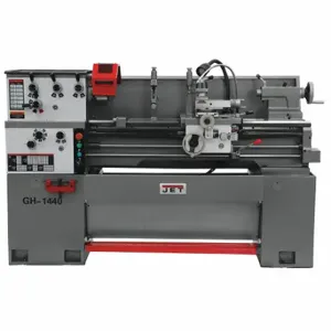 JET TOOLS GH-1440-1 Lathe, Metal Turning, 14 Inch Size x 40 in, 1 1/2 Inch Size Spindle Bore, D1-4 Camlock, 1 | CR4ZTV 446W82