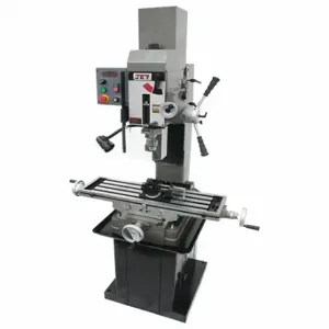 JET TOOLS JMD-45VSPFT Mill Drill Machine, R8, 21 7/8 Inch Size Swing, 1 Phase, 10 1/2 Inch Size Table Surface Ht | CR4ZXG 446M44