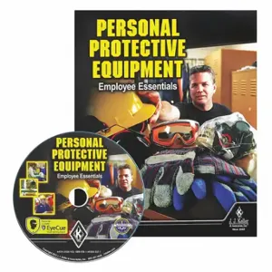 JJ KELLER 48656 Dvd Training Program, Personal Protective Equipment, Employee Essentials, English/Spanish | CR6ACD 406R27