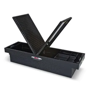 JOBOX 1-238002 Crossover Truck Box, Mid Lid, Full Size, 69 x 21 x 14.25 Inch Size, Black, Aluminium | CM9GDZ