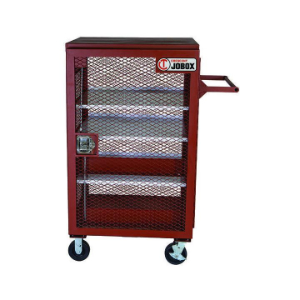 JOBOX 1-402990 Mesh Cabinet, 42.5 x 33 x 51.25 Inch Size, Brown, Steel | CM9GFC