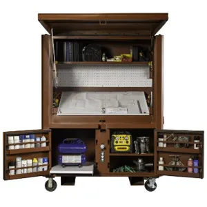 JOBOX 1-510990 Field Office, Mobile, 63 x 33 x 80 Inch Size, Brown, Steel | CM9GDG