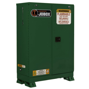 JOBOX 1-754620 Pesticide Safety Cabinet, Self Close, 46.12 x 23.25 x 45.72 Inch Size, Green, Steel | CM9GHB