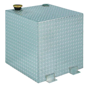 JOBOX 439000 Liquid Transfer Tank, Square, 23.25 x 23.25 x 23.25 Inch Size, Bright, Aluminium | AF4QMH 9FZR7