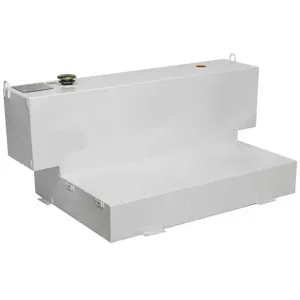 JOBOX 498000 Liquid Transfer Tank, L-Shaped, 100 gal., 60.25 x 33 x 25 Inch Size, White, Steel | AA9UJV 1FEG1