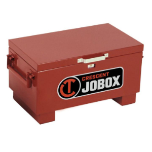 JOBOX 651990D Embedded Lock Small Chest, 31 x 18 x 15.5 Inch Size, Brown, Steel | CM9GDD