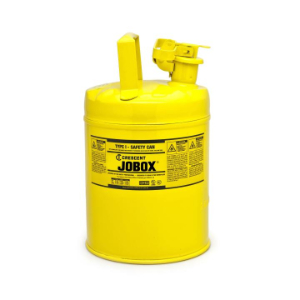 JOBOX 815990YF Safety Can For Diesel, 5 gal., Yellow, Steel | CM9GLM