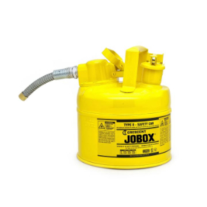 JOBOX 822990Y Safety Can For Diesel, 2 gal., Yellow, Steel | CM9GLP