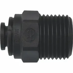 JOHN GUEST PP010823E Male Connector, Polypropylene, Push-to-Connect x MNPT, 1/4 Inch Size Tube OD | CR6AEB 400L25