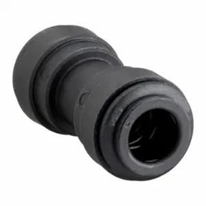 JOHN GUEST PP0412E Union Connector, Polypropylene, Push-to-Connect x Push-to-Connect, Black, Imperial, 10 PK | CR6AFK 400L35