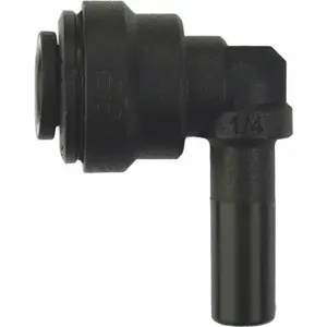 JOHN GUEST PP220808E Plug-In Elbow, Polypropylene, Push-to-Connect x Tube Stem, 1/4 Inch x 1/4 Inch Tube OD | CR6AET 400L46