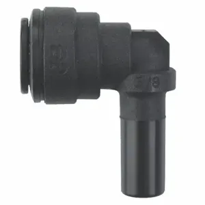 JOHN GUEST PP221212E Plug-In Elbow, Polypropylene, Push-to-Connect x Tube Stem, 3/8 Inch x 3/8 Inch Tube OD | CR6AEV 400L48