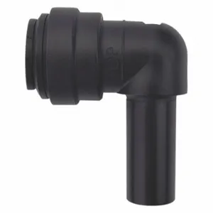 JOHN GUEST PP221616E Plug-In Elbow, Polypropylene, Push-to-Connect x Tube Stem, 1/2 Inch x 1/2 Inch Tube OD | CR6AER 400L49