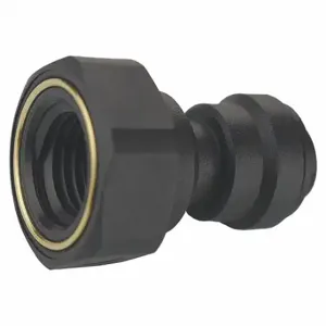 JOHN GUEST PP450822E Female Adapter, Polypropylene, Push-to-Connect x NPTF, 1/4 Inch Tube OD | CR6ADX 400L52