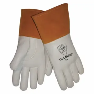 JOHN TILLMAN CO 34XL Gloves, Straight Thumb, Straight Cuff, Premium, White Cowhide, Tillman 34, XL Glove Size | CR6BJV 56LR34