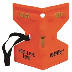 JOHNSON 175-O LEVEL & TOOL Post Level, Std, 3 Inch Length, 5.5 Inch Wd, 3 Vials | CV4MYA 55KK57