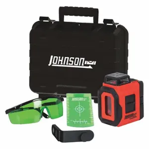 JOHNSON 40-6607 Cross Line Laser, 2 Beams, 0 Dots, 2 Lines, Green, 50 Ft Range W/O Detector | CR6BHG 468V64