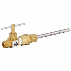 JOHNSON CONTROLS A-4000-120 Oil Indicator, 1/8 Inch NPT, Brass, 4.5 Inch Length | AG6PHT 38Y085