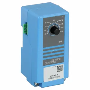 JOHNSON CONTROLS A350AA-1C Electronic Temperature Control, Spdt, -30 Deg To 130 Deg F, 1 Relay Inputs | CR6APA 36P544