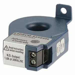 JOHNSON CONTROLS CSDECM-S25050L Current Sensor Relay, Surface Mounted, 50 A Current Rating, Pin | CR6BBH 481H60