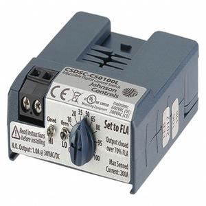 JOHNSON CONTROLS CSDSC-C50100L3 Current Sensing Relay, 12VAC Control Voltage, 0.5A To 150A Sensing Amp Range | CH6NTP 481H62
