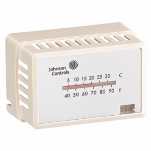 JOHNSON CONTROLS T-4000-3142 Thermostat Cover, Thermostat Cover, Johnson T-4000, Horizontal, Plastic | CR6BDV 38Y143