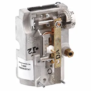 JOHNSON CONTROLS T-4002-9012 Pneumatic Thermostat, Single Temp, Single Dials, 2 Pipes, High Volume, Direct | CR6AXH 38Y172