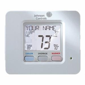 JOHNSON CONTROLS T8490 Digitaler Thermostat, 35 °C bis 99 °F, Befeuchtungssteuerung, Entfeuchtungssteuerung | CR6ANG 53WN17