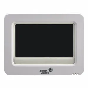 JOHNSON CONTROLS T9580 WiFi Thermostat, Heat and Cool, Auto, White, C/G/R/Sensor/W1/O/B/W2/W3/AUX/Y1/Y2 | CR6BGR 53WN12