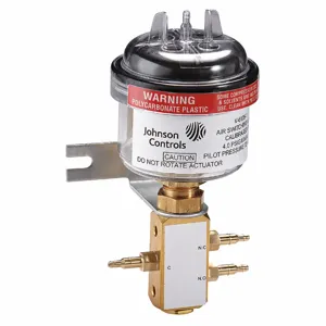 JOHNSON CONTROLS V-6135-1 Air Switching Valve, Normally Open/Closed, 2 to 4 psi, 1/4 Inch Barb | CH9PDL 38Y206