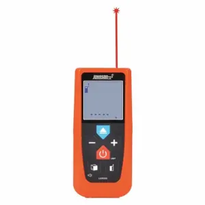 JOHNSON LDM195 LEVEL & TOOL Laser Distance Meter, 196 ft Max Measuring Distance, ±1/16 Inch, AAA | CR6BHD 492U68