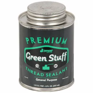 JOMAR VALVE 400-103 Pipe Thread Sealant, Green Stuff, 8 fl oz, Brush-Top Can, Green, Non-Corrosive | CR6BMT 41NK84