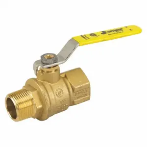 JOMAR VALVE T-100FMN Italian Brass Ball Valve, Male, NPT, 3/4 Inch | CR6BLF 58ZK97