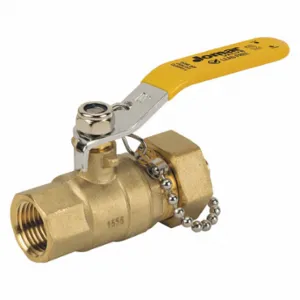 JOMAR VALVE T-100HFG LF Brass Cap and Chain Valve, NPT, 3/4 Inch | CR6BLV 58ZL83