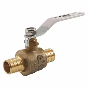 JOMAR VALVE T-412G LF Brass Crimp PEX Ball Valve, 1/2 Inch | CR6BLN 58ZN41