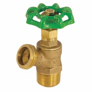 JOMAR VALVE T-621G-201-003G LF Brass Boiler Drain, Male, NPT, 1/2 Inch | CR6BLW 58ZM80