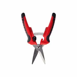 JONARD JIC-183 HD Scissor, Ambidextrous, 8 Inch Overall Length, Straight, Stainless Steel, Pointed, Red | CR6BPU 34RP86