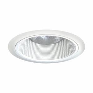 JUNO LIGHTING GROUP 24 WWH Recessed Down Light Trim, 6 Inch Nominal Size, Flat Ceiling, White, 75 W Max Watt | CR6CDV 45DL58